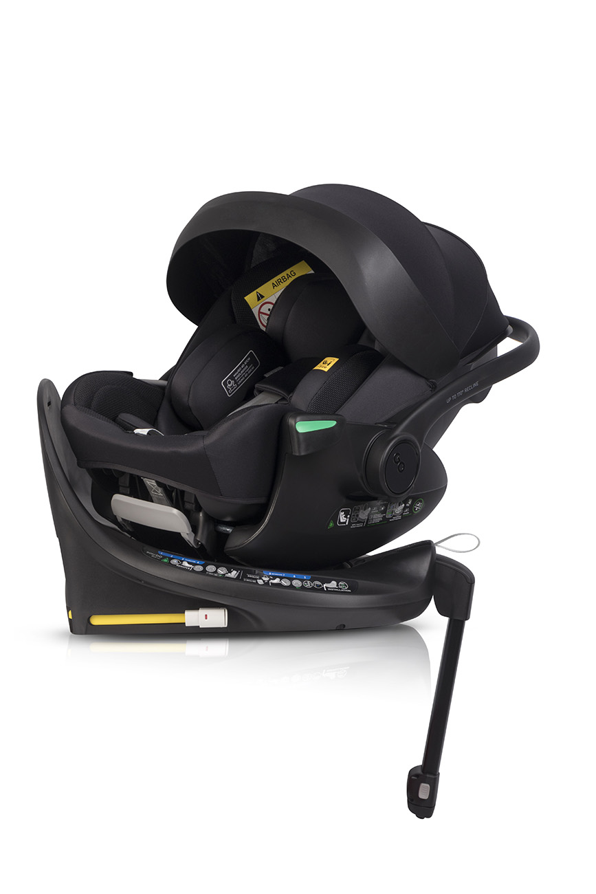 Naturkind Lux Evo | BIO Kinderwagen im MEGASET: mit Babykorb + Sportwagen + Autoschale + Isofix Station drehbar – Bild 83