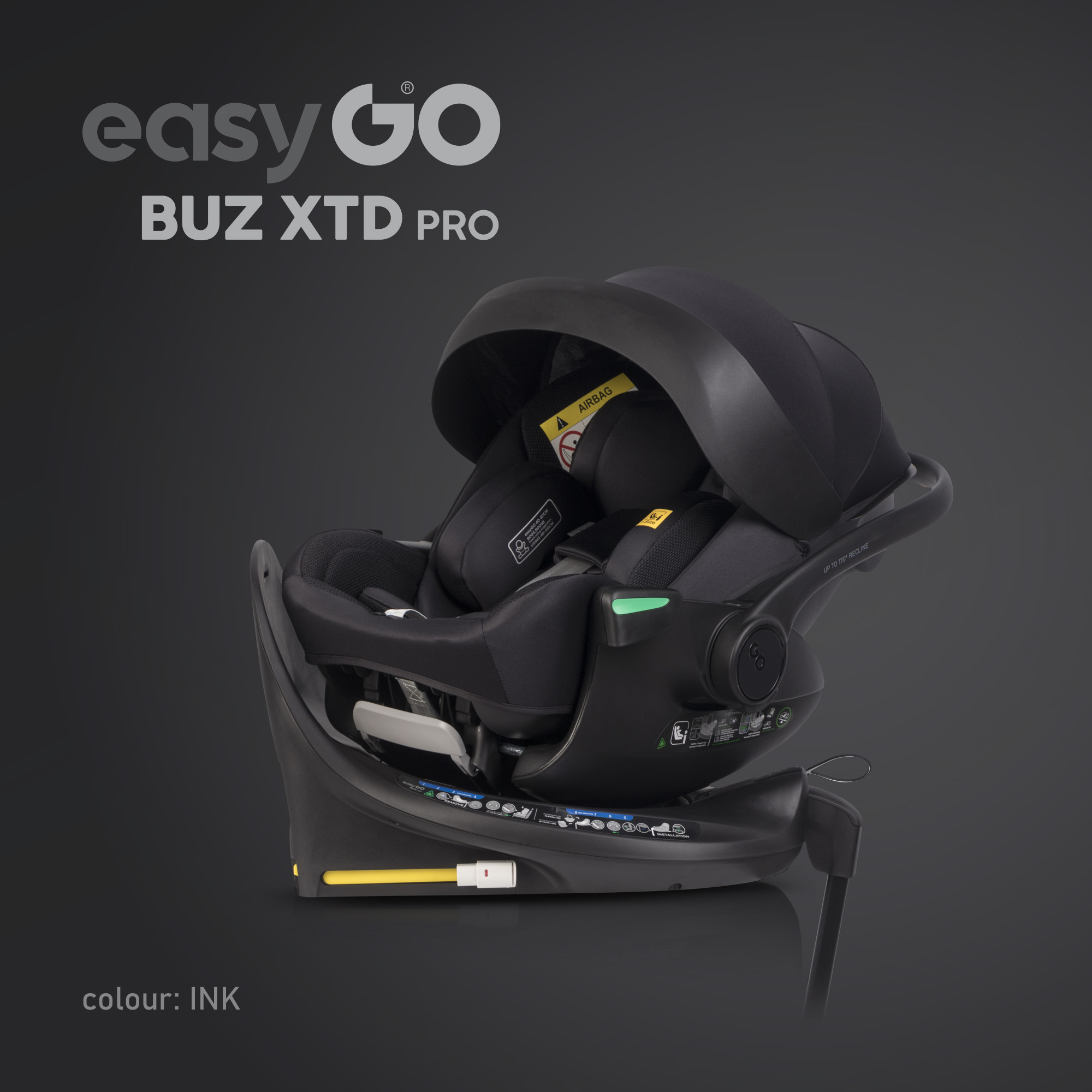 Naturkind Lux Evo | BIO Kinderwagen im MEGASET: mit Babykorb + Sportwagen + Autoschale + Isofix Station drehbar – Bild 98