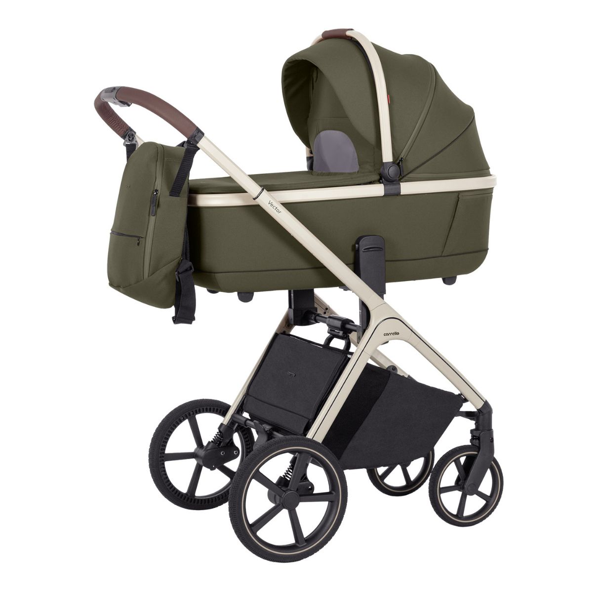 CARRELLO | VECTOR Kinderwagen | 14 tlg. SET: Babywanne + Sportsitz + Wickeltasche + Adapter – Bild 2