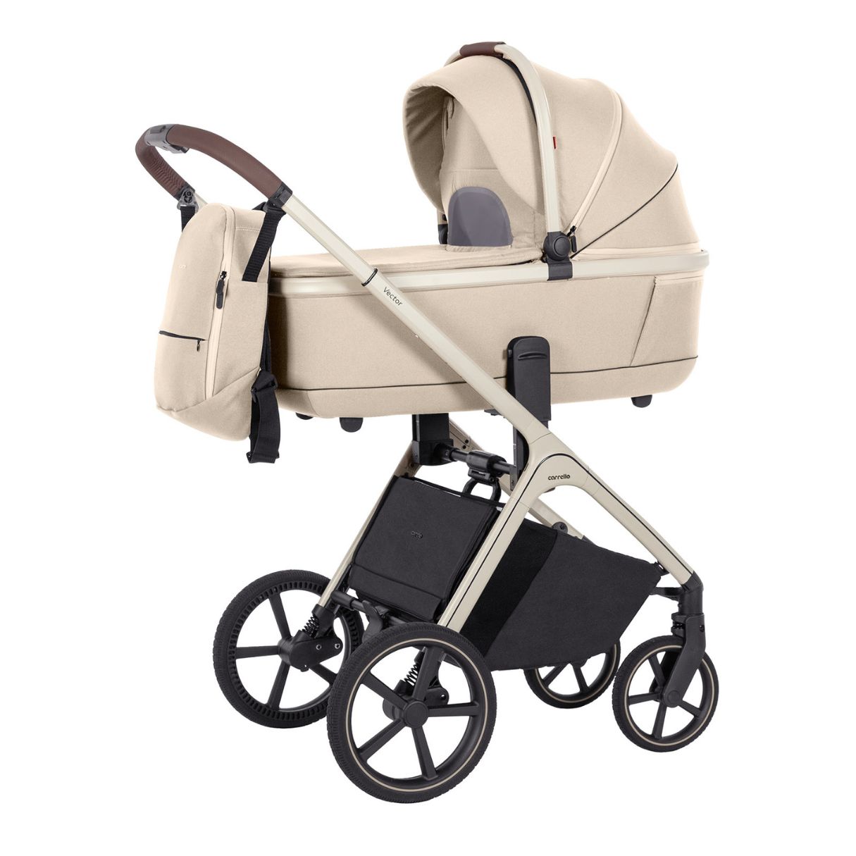 CARRELLO | VECTOR Kinderwagen | 14 tlg. SET: Babywanne + Sportsitz + Wickeltasche + Adapter – Bild 36