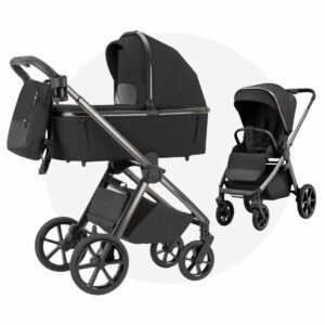 CARRELLO | OMEGA Kinderwagen | 14 tlg. SET: Babywanne + Sportsitz + Wickelrucksack + Adapter