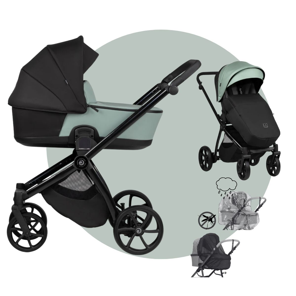 TUTIS MIO 3+ Limited Edition | 2 in 1 SET Kinderwagen mit Babywanne + Sportwagen