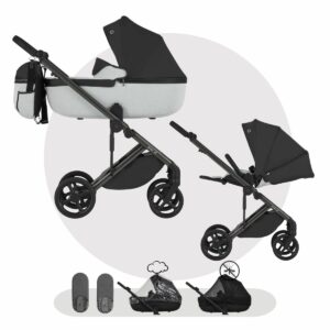 ANEX ELI No.5 Kinderwagen |  2 in 1 SET mit Babywanne + Sportwagen + Zubehör | Limited Edition