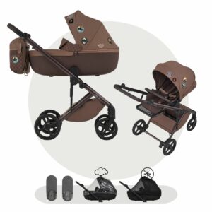 ANEX ELI WANDER Kinderwagen | 2 in 1 SET mit Babywanne + Sportwagen + Zubehör | Limited Edition