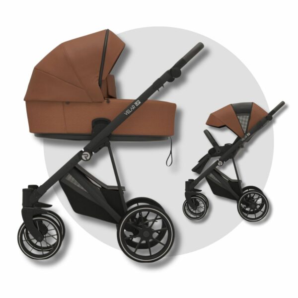 RIKO VELAR UP | Kinderwagen 2 in 1 SET + Babywanne + Sportsitz + Zubehör