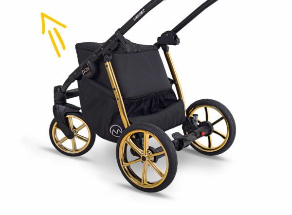 M Pax WINGS | Kombi-Kinderwagen 2 in 1 mit Babywanne + Sportwagen + Zubehör – Bild 14