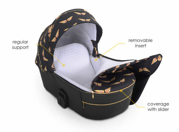 M Pax WINGS | Kombi-Kinderwagen 2 in 1 mit Babywanne + Sportwagen + Zubehör – Bild 6