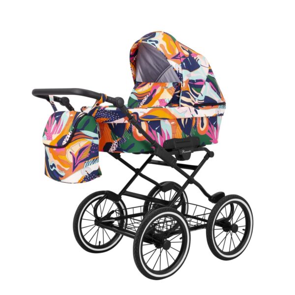 Classico ROMANTIC Kinderwagen | 2 in 1 SET mit Babywanne + Sportwagen + Zubehör – Bild 91