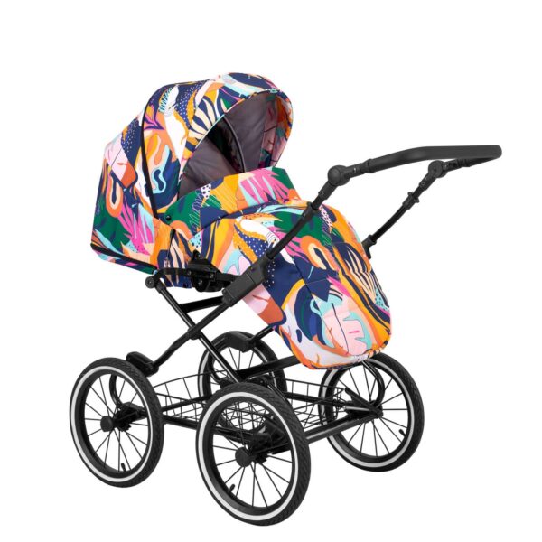 Classico ROMANTIC Kinderwagen | 2 in 1 SET mit Babywanne + Sportwagen + Zubehör – Bild 82