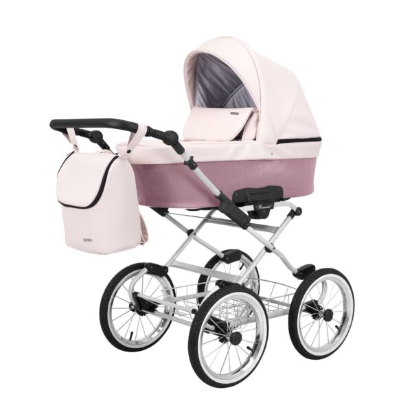 Classico ROMANTIC Kinderwagen | 2 in 1 SET mit Babywanne + Sportwagen + Zubehör – Bild 55