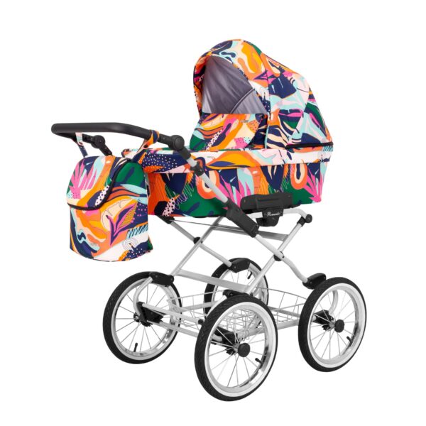 Classico ROMANTIC Kinderwagen | 2 in 1 SET mit Babywanne + Sportwagen + Zubehör – Bild 66