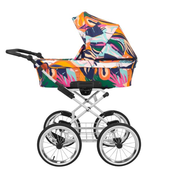 Classico ROMANTIC Kinderwagen | 2 in 1 SET mit Babywanne + Sportwagen + Zubehör – Bild 63