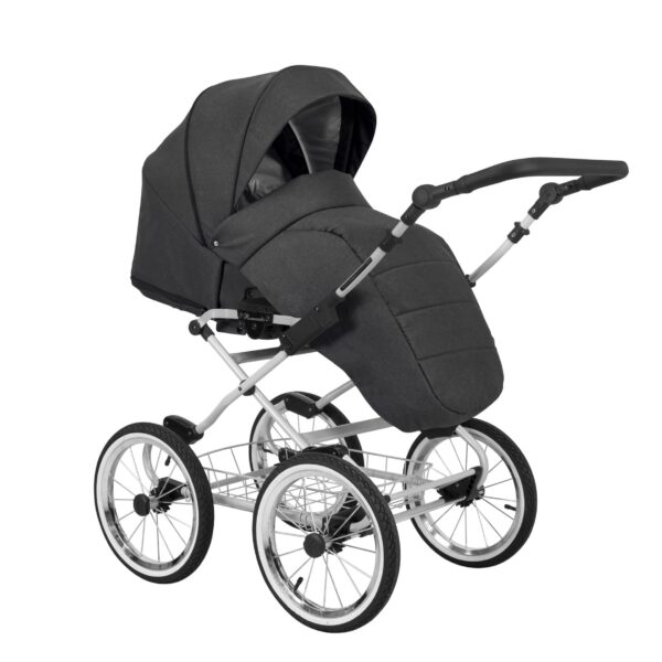 Classico ROMANTIC Kinderwagen | 2 in 1 SET mit Babywanne + Sportwagen + Zubehör – Bild 37