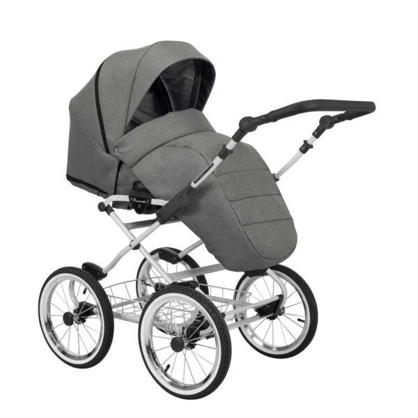 Classico ROMANTIC Kinderwagen | 2 in 1 SET mit Babywanne + Sportwagen + Zubehör – Bild 32