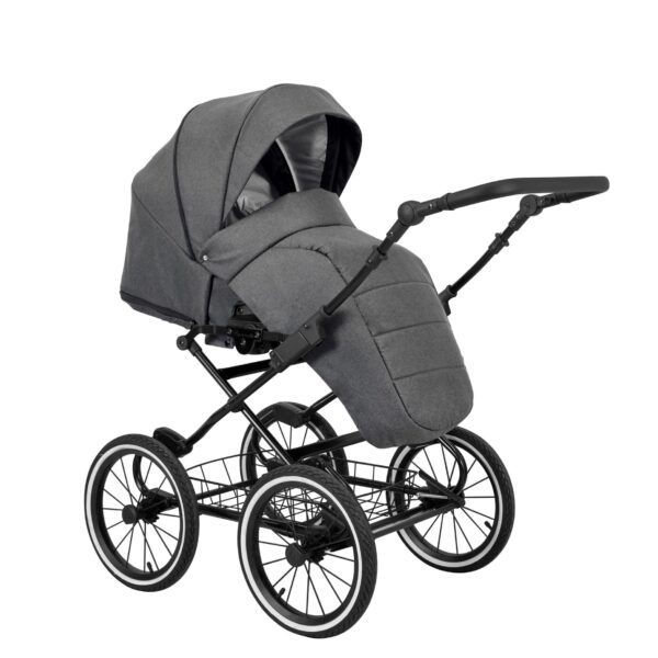 Classico ROMANTIC Kinderwagen | 2 in 1 SET mit Babywanne + Sportwagen + Zubehör – Bild 28