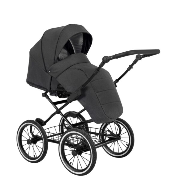 Classico ROMANTIC Kinderwagen | 2 in 1 SET mit Babywanne + Sportwagen + Zubehör – Bild 41