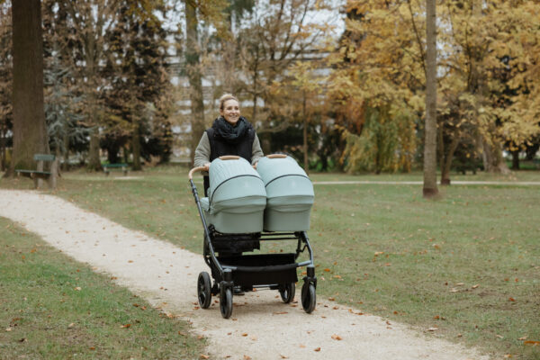 NATURKIND LARS Zwillingswagen | SET: 2 Babywannen + 2 Sportsitze + Zubehör – Bild 4