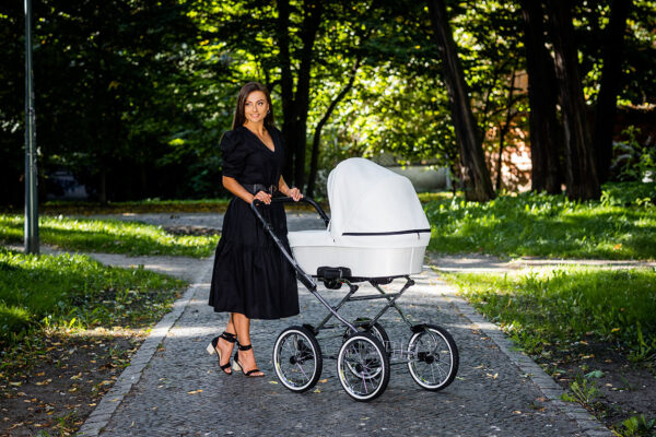 Classico ROMANTIC Kinderwagen | 2 in 1 SET mit Babywanne + Sportwagen + Zubehör – Bild 5