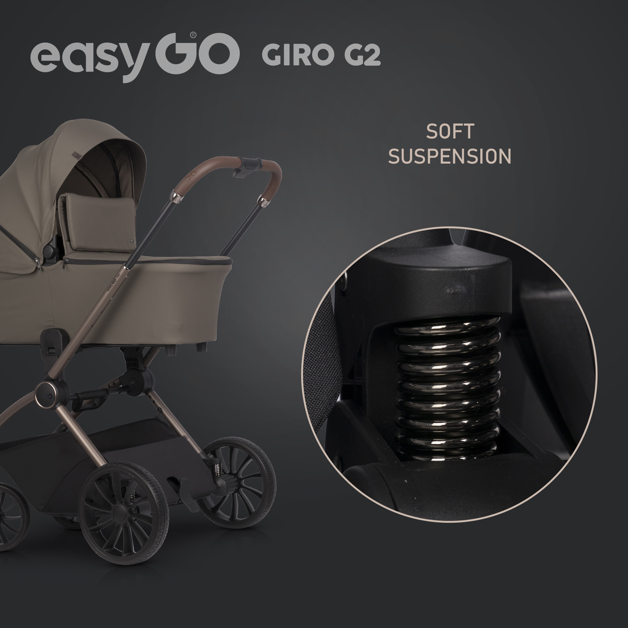 GIRO | Kinderwagen MEGASET: Babywanne + Sportsitz + Gestell+ Autoschale + drehbare Isofix + Wickeltasche – Bild 113