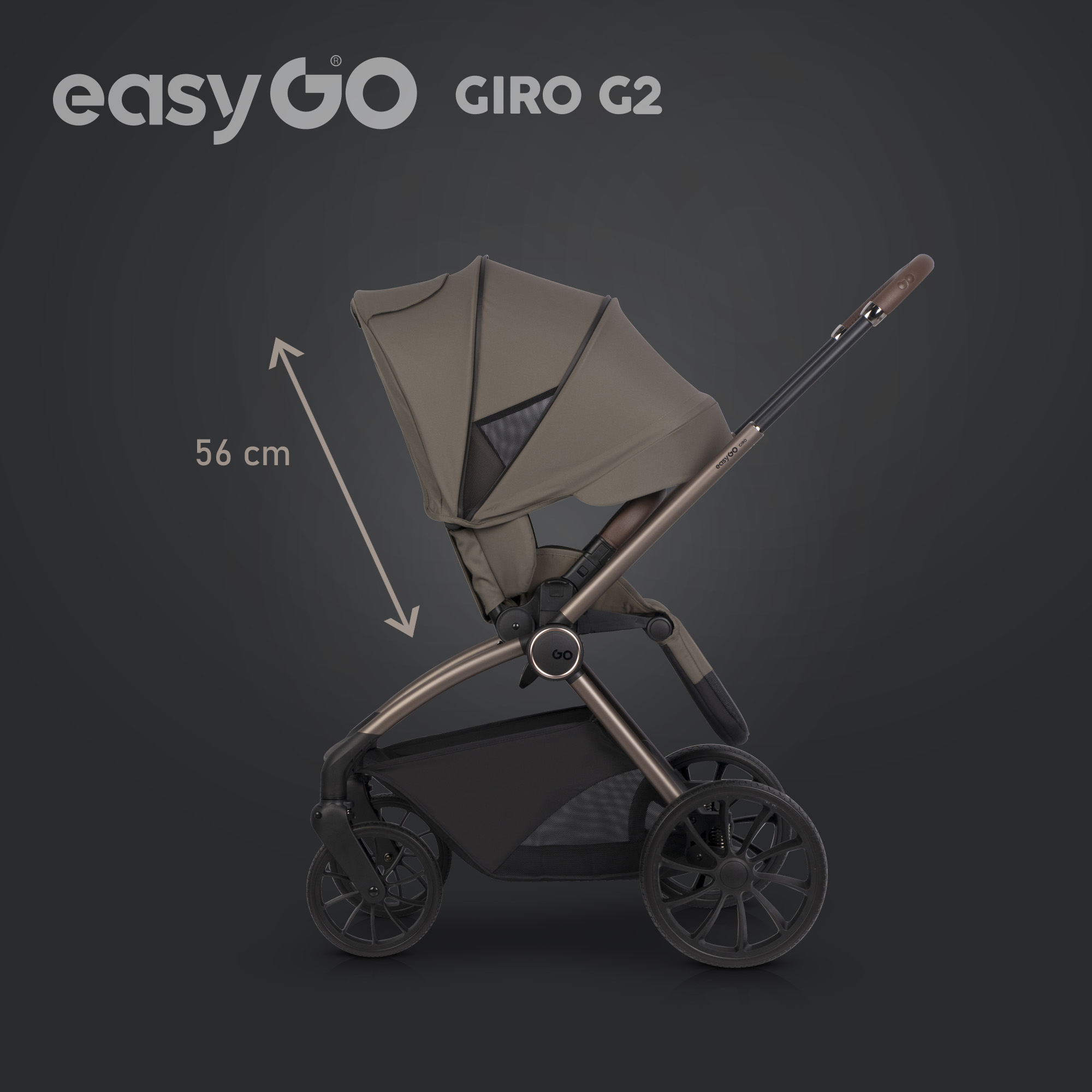 GIRO | Kinderwagen MEGASET: Babywanne + Sportsitz + Gestell+ Autoschale + drehbare Isofix + Wickeltasche – Bild 112