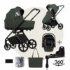 VENICCI CLARO | MEGASET: Kinderwagen mit Babywanne + Sportsitz + Zubehör + Autoschale + Isofix Station
