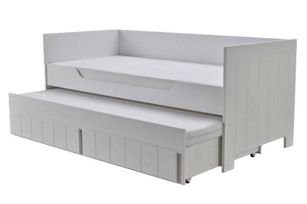 CAROLE Sparset Baby-/ Kinder-/ Jugendzimmer | Bett + Kommode + Schrank + Regal | 4-teilig | Grau – Bild 10