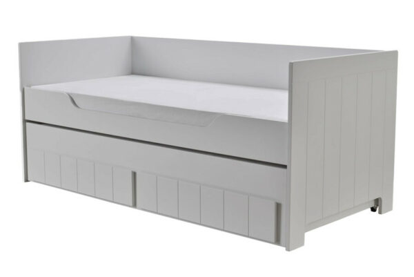 CAROLE Sparset Baby-/ Kinder-/ Jugendzimmer | Bett + Kommode + Schrank + Regal | 4-teilig | Grau – Bild 9