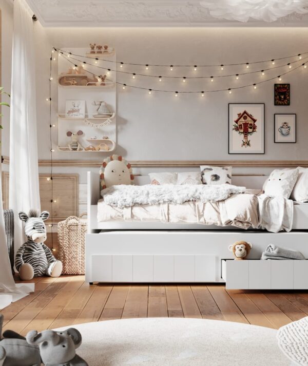 CAROLE Sparset Kinder-/Jugendzimmer 3 teilig, Weiß – Bild 6