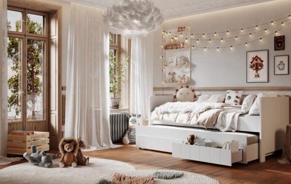 CAROLE Sparset Kinder-/Jugendzimmer 3 teilig, Weiß – Bild 5