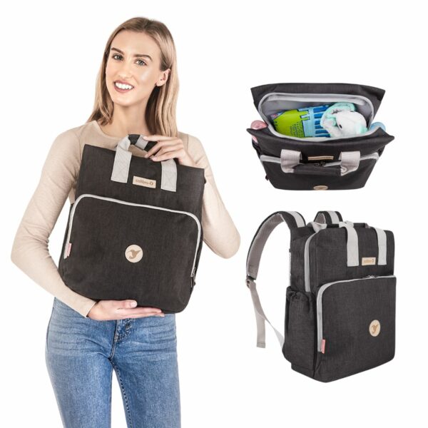 SET: Flexible Babytrage mit Hüftgurt + Wickelrucksack | Colibro – Bild 13