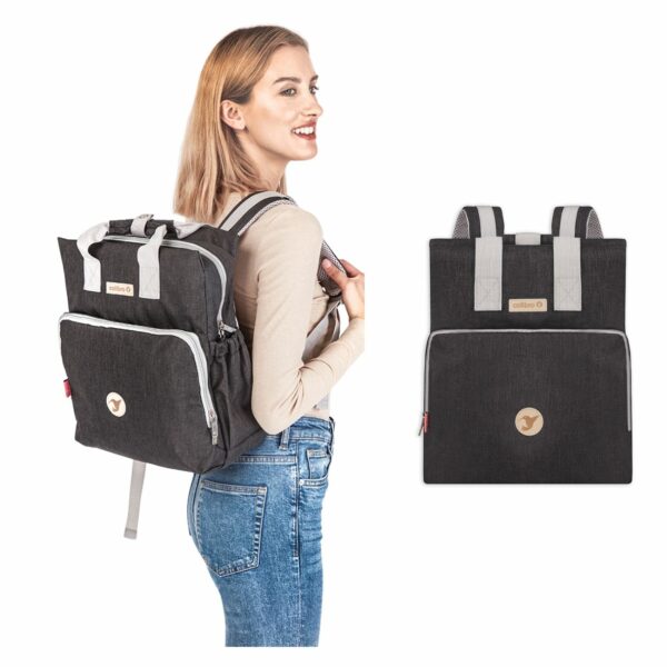 SET: Flexible Babytrage mit Hüftgurt + Wickelrucksack | Colibro – Bild 16