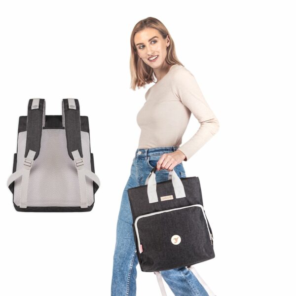SET: Flexible Babytrage mit Hüftgurt + Wickelrucksack | Colibro – Bild 14