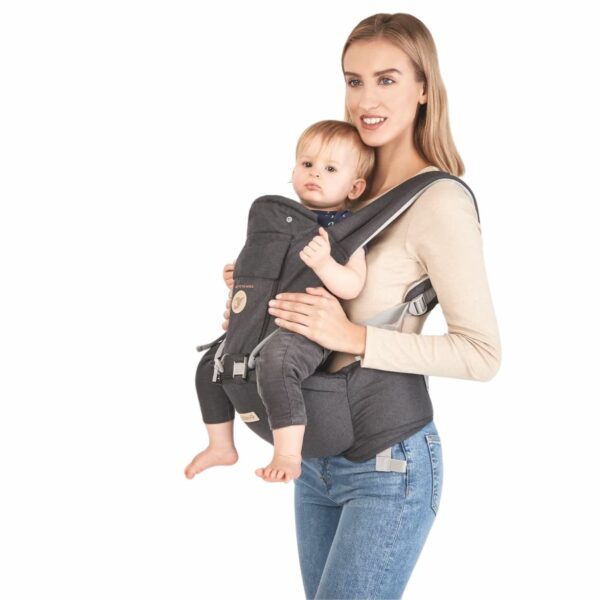 SET: Flexible Babytrage mit Hüftgurt + Wickelrucksack | Colibro – Bild 4