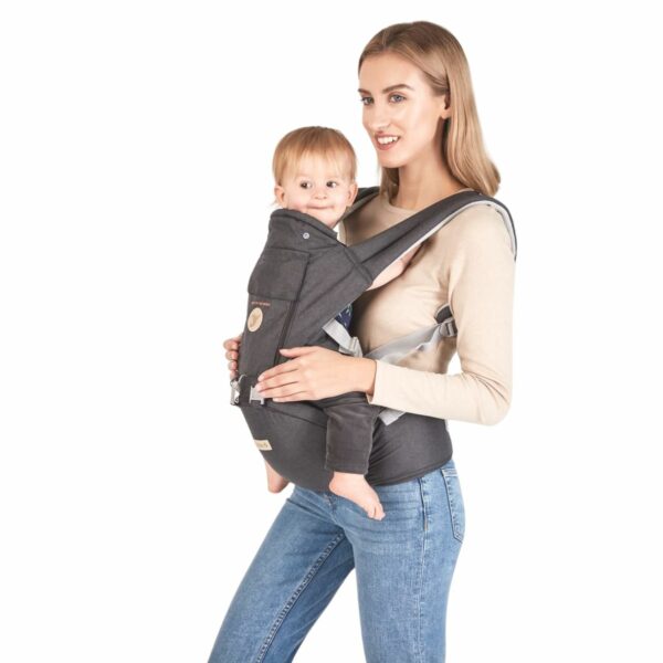 SET: Flexible Babytrage mit Hüftgurt + Wickelrucksack | Colibro – Bild 5