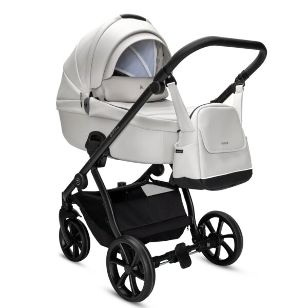 Noordi FJORDI V2 Kinderwagen in ECO LEDER | 2 IN 1 SET MIT BABYWANNE + SPORTWAGEN + Wickeltasche – Bild 6