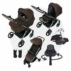 MEGASET Anex IQ PREMIUM Kinderwagen | Babywanne + Sportwagen + Reise-Buggy + Autoschale + Isofix