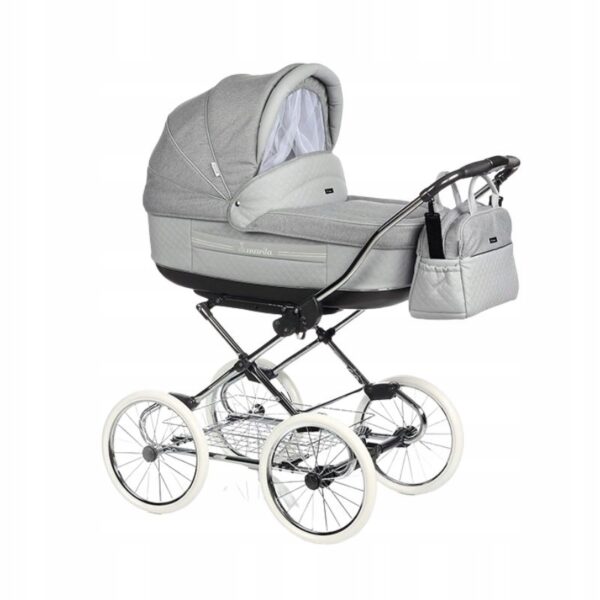 Marita Deluxe Kinderwagen | 2 in 1 mit Babywanne + Sportwagen + Zubehör – Bild 4