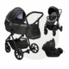 Noordi FJORDI V2 | 3 in 1 SET Kinderwagen mit Babywanne + Sportwagen + Autoschale + Wickeltasche