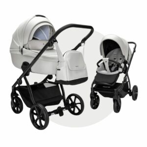 Noordi FJORDI V2 Kinderwagen in ECO LEDER | 2 IN 1 SET MIT BABYWANNE + SPORTWAGEN + Wickeltasche