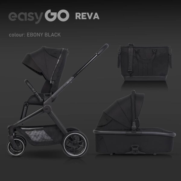 RKO REVA Kinderwagen | Sparset: Babywanne + Sportwagen + ALU-Gestell – Bild 14