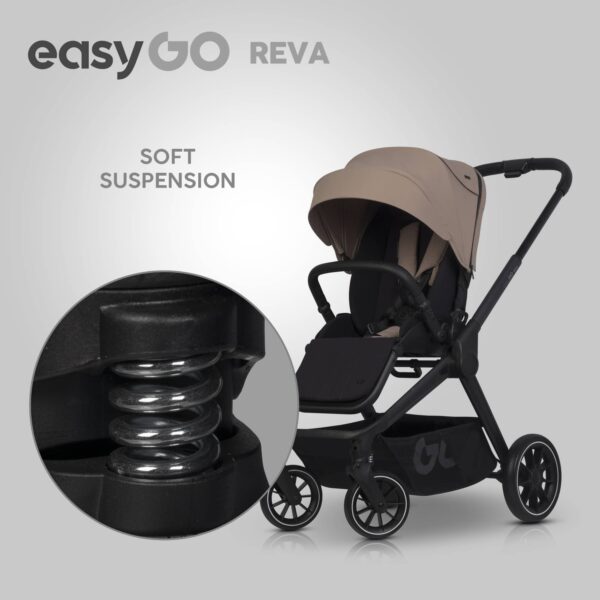 RKO REVA Kinderwagen | Sparset: Babywanne + Sportwagen + ALU-Gestell – Bild 61