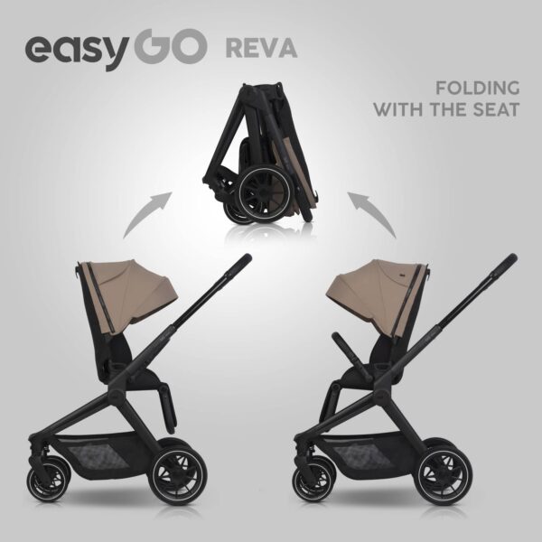 RKO REVA Kinderwagen | Sparset: Babywanne + Sportwagen + ALU-Gestell – Bild 52
