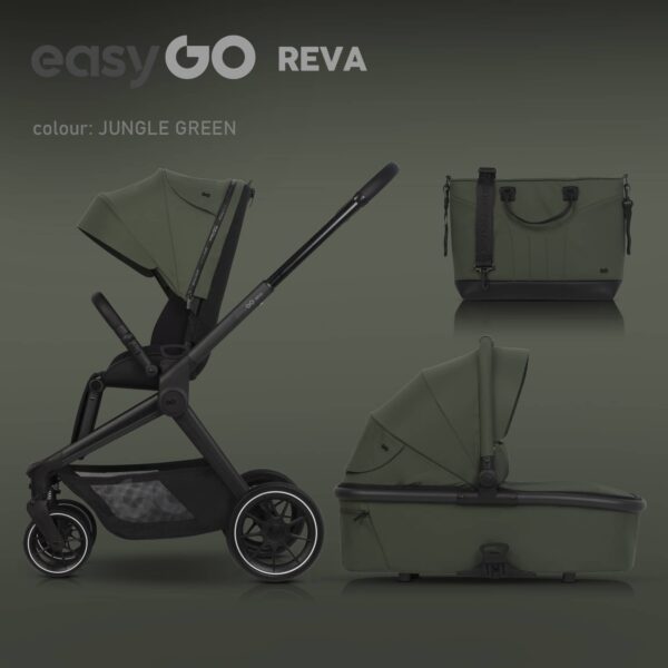 RKO REVA Kinderwagen | Sparset: Babywanne + Sportwagen + ALU-Gestell – Bild 70