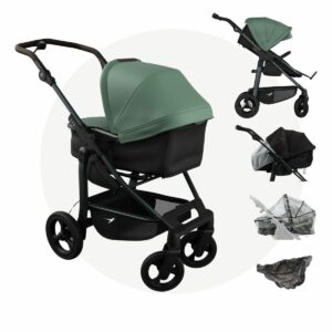 TFK MONO 4 | Kombikinderwagen mit Wanne und Sportsitz in einem | + Gratis Paket