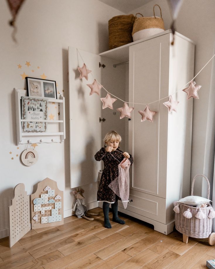 INES Bellamy Sparset Kinderzimmer | 3-teilig | Bett + Kommode + Schrank | Weiß – Bild 38