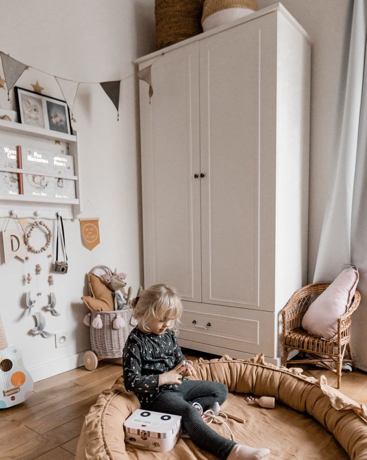 INES Bellamy Sparset Kinderzimmer | 3-teilig | Bett + Kommode + Schrank | Weiß – Bild 33