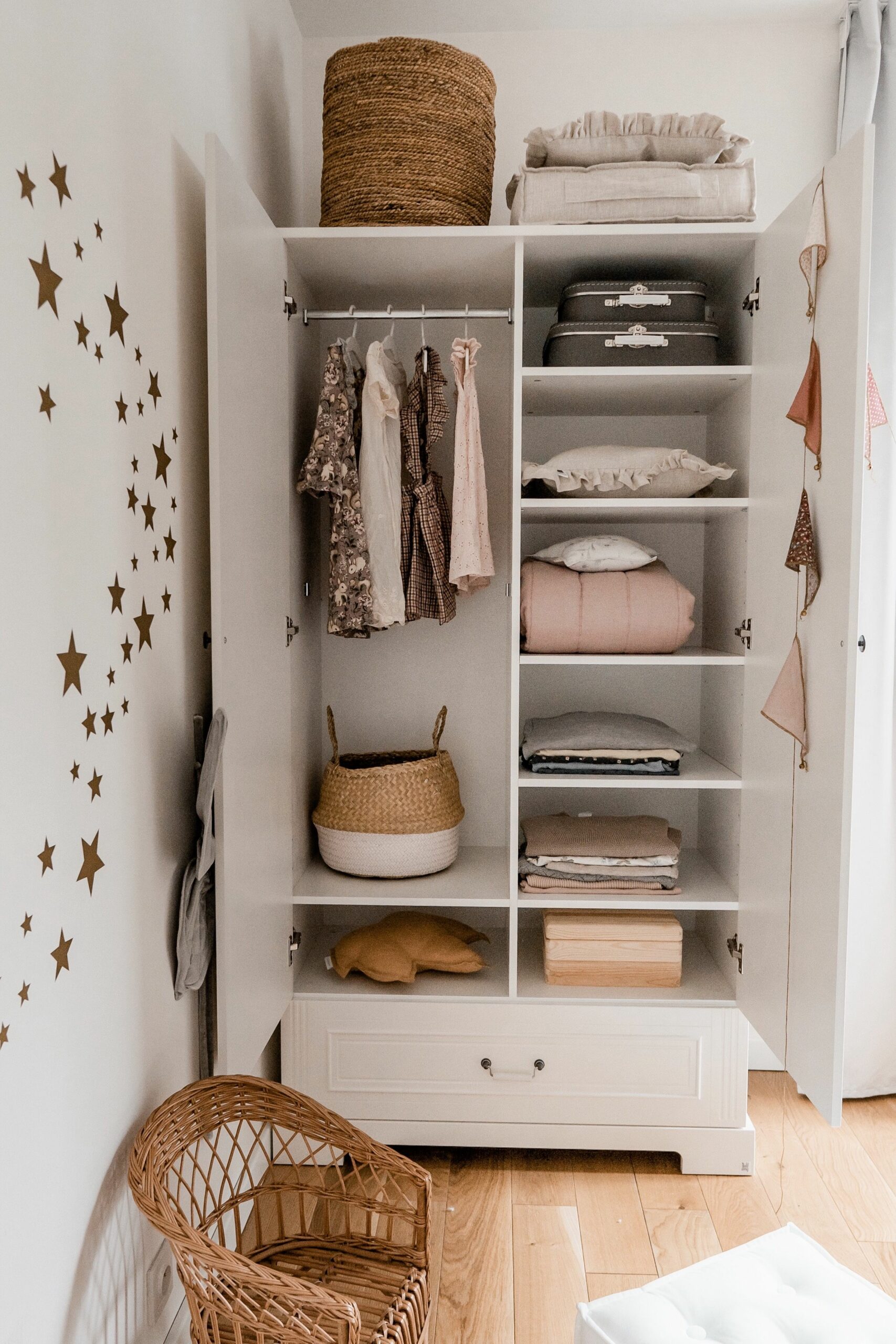 INES Bellamy Sparset Kinderzimmer | 3-teilig | Bett + Kommode + Schrank | Weiß – Bild 35