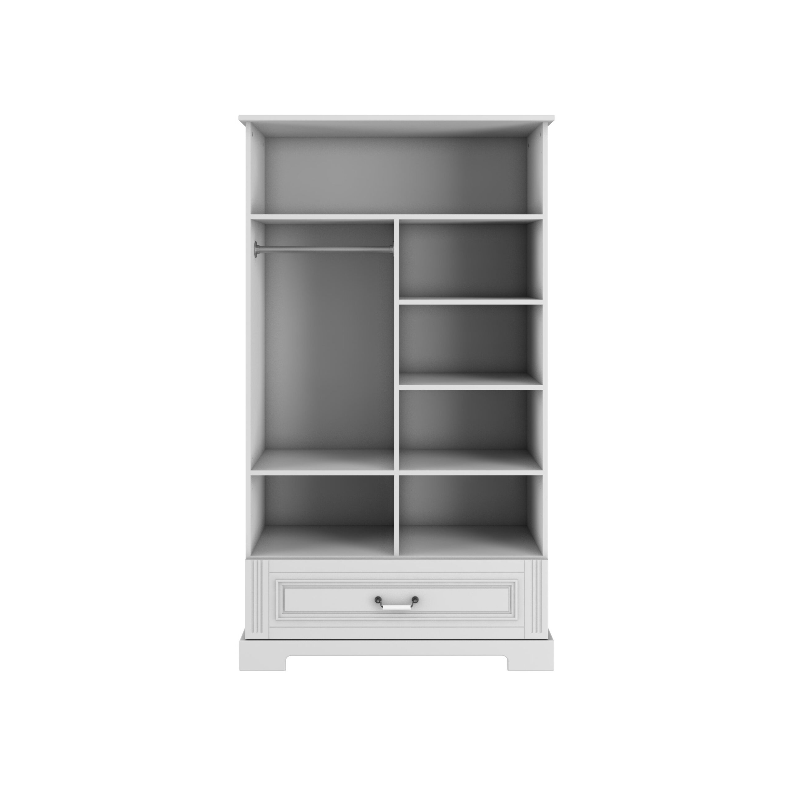 INES Bellamy Sparset Kinderzimmer | 3-teilig | Bett + Kommode + Schrank | Weiß – Bild 32