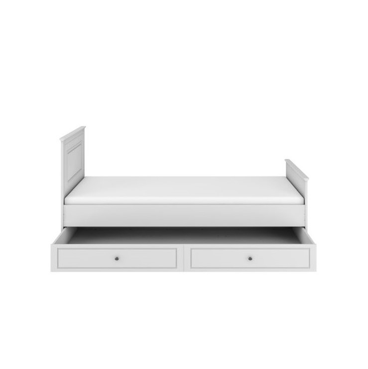 INES Sparset Jugendzimmer | 3-teilig | Bett + Kommode + Schrank | weiß – Bild 2