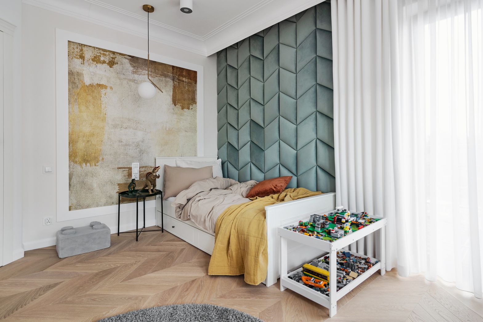 INES Sparset Jugendzimmer | 3-teilig | Bett + Kommode + Schrank | weiß – Bild 4